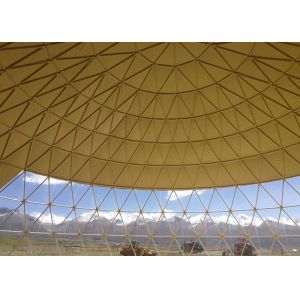 PVC Sidewall Window Geodesic Dome Structure Custom Transparent Dome Tent