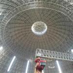 Large Span 100m Hot Dip Galvanized Steel Structure Space Frame Q235