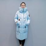 FODARLLOY F22563 Ladies Warm Hooded Cotton-padded Clothes Women Slim Long Winter