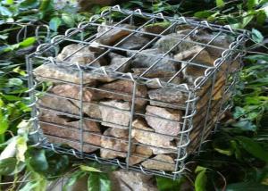 China Heavy Galvanized Rock Filled 2x1x1m Weaving Gabion Steel Mesh factory