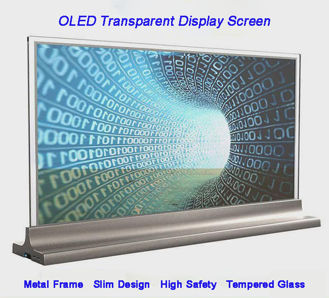 4K Ultra HD Transparent OLED Panel For Education Public Information