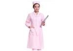 Pure Color Unique Nursing Uniforms Polyester Side Open Solid Color Collar Style
