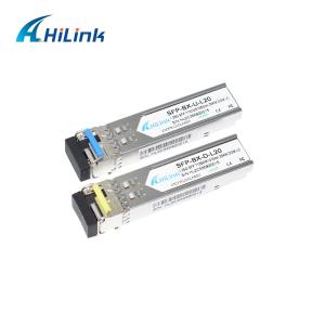 China 1.25Gb/S WDM 1310/1550nm 20KM Hot Pluggable BIDI SFP Transceiver factory