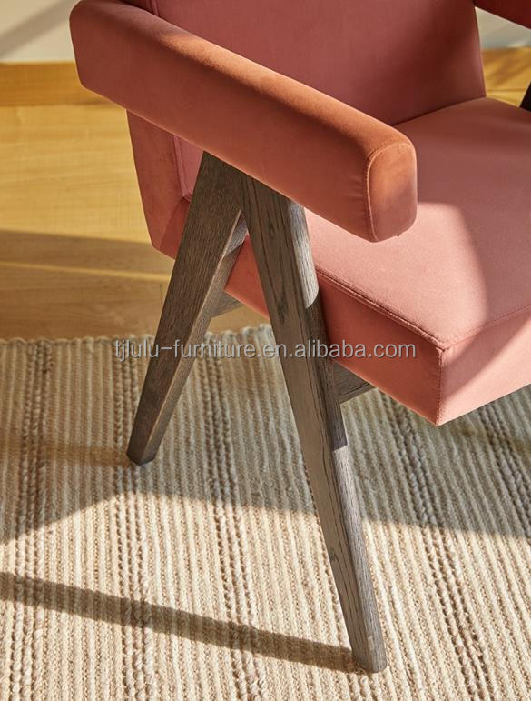 NO Folded Latest Design Home Furniture Upholstered Living Room Chair featuring Solid Wood Accent Chairs