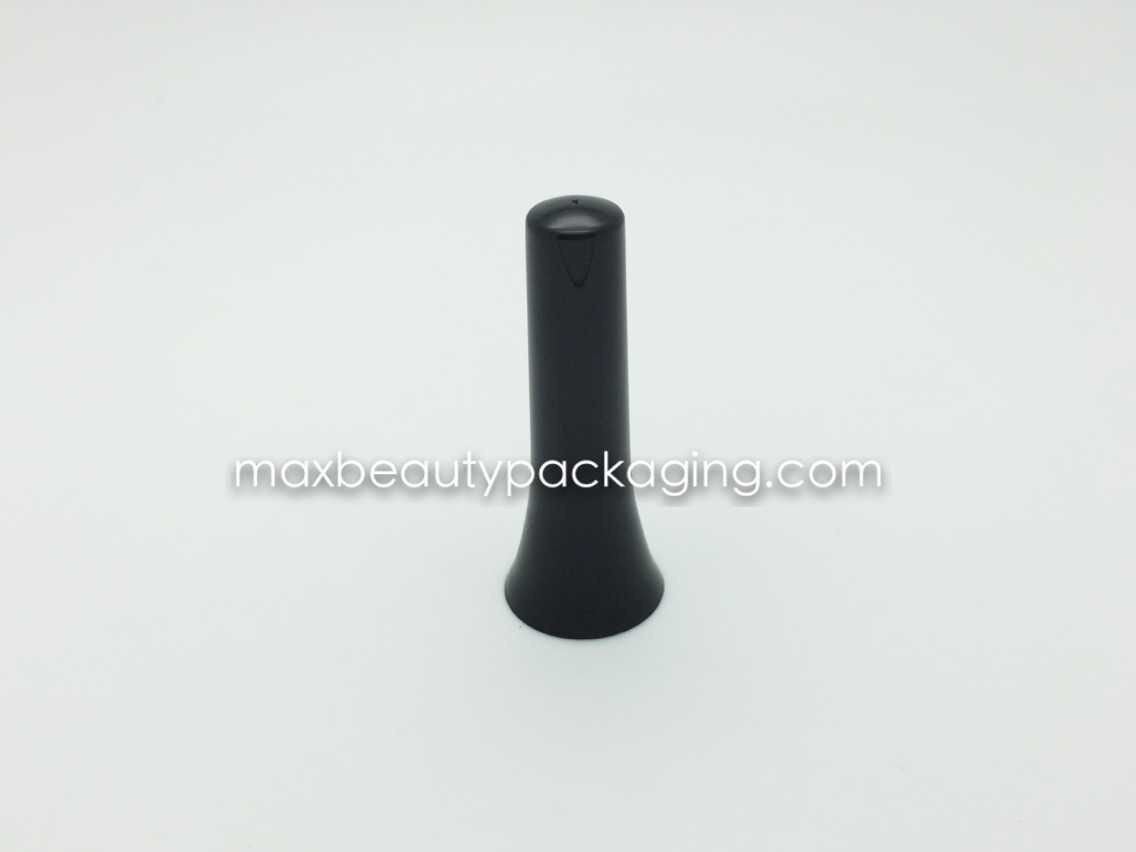N1078 shiny black injection nail polish cap nail polish packaging uv coating finish available flat brush plastic cap