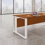 1.8m Executive Office Desks Wood Grain Color L Shape Executive CEO Desk