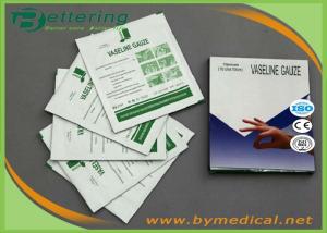 China Sterile Paraffin Gauze Dressing Swabs , Wound Care Vaseline Gauze Dressing factory