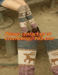 socks,leg warmers loose socks wool blend button down pierced decoration boot