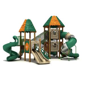 China LLDPE Plastic Playground Equipment Slides For Outdoor Amusement factory