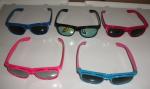 Customized more durable laser 3d fireworks glasses and lenses with flip style