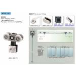 Bathroom Sliding Door System 103, Stainless Steel 304, Satin MIrror, glass