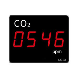 China LX975T-A Air Quality Monitor with CO2 Real Time Detection Large LED Display Built-in Probe for Home Office School Indoor Use factory
