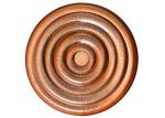 Embossed Electroplated Round Crystal Glass Plates With Unique Texture