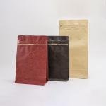 Custom Printed 250g 500g Kraft Paper Coffee Packaging MOPP Coffee Bean Bags With