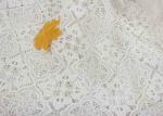 Dyeing Milk Fiber Chemical Polyester Vintage Lace Fabric With Floral Geometric