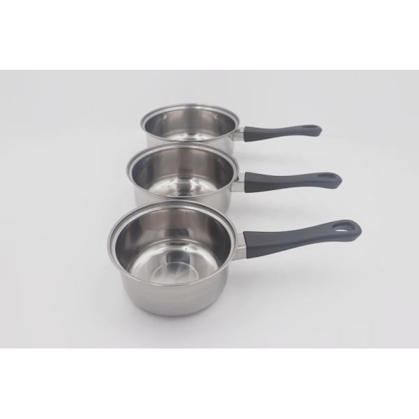 Restaurant Induction 16cm Stainless Steel Stew Pot Non Coating