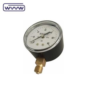 China Accuracy Capsule Pressure Gauge Aluminum Dial Black Steel or Stainless Steel Case 2.5% Pressure Accuracy factory