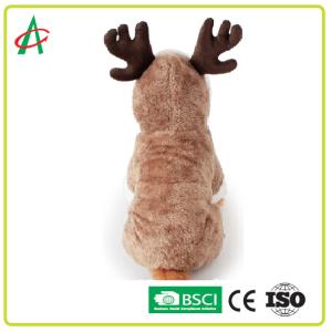 China BSCI Christmas Theme Plush Pet Clothes With Snap Fastener factory