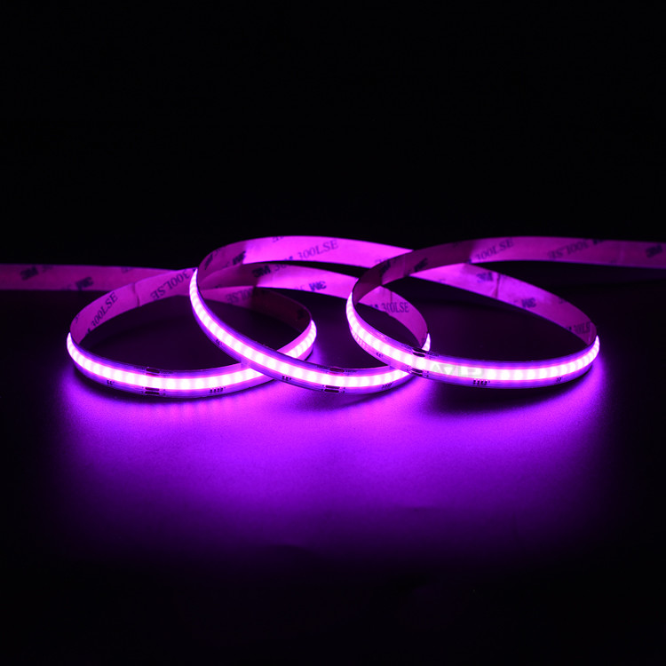 RGB COB LED Strip 24V 630 LEDs/M Soft Flexible COB Tape For Lighting Project