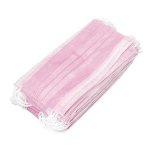 China Antibacterial Custom Surgical Mask , Fluid Resistant Pink Disposable Mask factory
