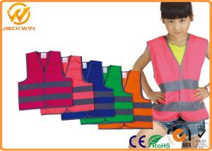 China Roadway Security Child Safety Reflective Safety Vests EN1150 CE / ROHS / FCC factory