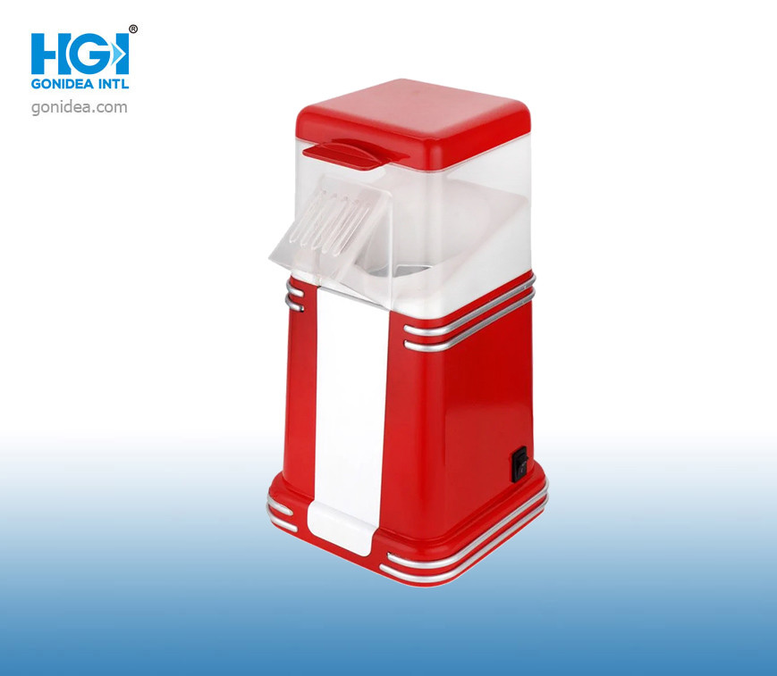 Mini Hot Air Popcorn Maker Machine 1200W 230V 3.5Oz Non Slip Feet