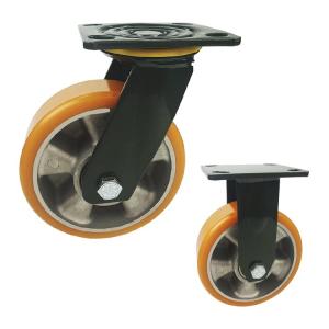 China 880lbs Capacity 8 X 2 Caster Wheel , Wearable Aluminum Caster Wheels factory