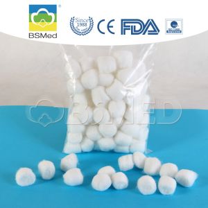 Disposable Pink / White Sterile Cotton Wool Balls Lightweight Non Irritating