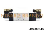 4V430C-15 5/3 Way Airtac Type Pneumatic Solenoid Valve 24VDC 220VAC