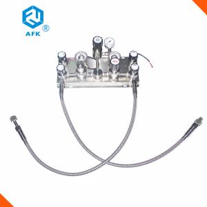 China 200 Bar Changeover Manifold , Stainless Steel Changeover Nitrogen Gas Panel factory