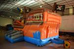 Small Inflatable Pirate Ship For Children / Fire Resistence Inflatable Jump