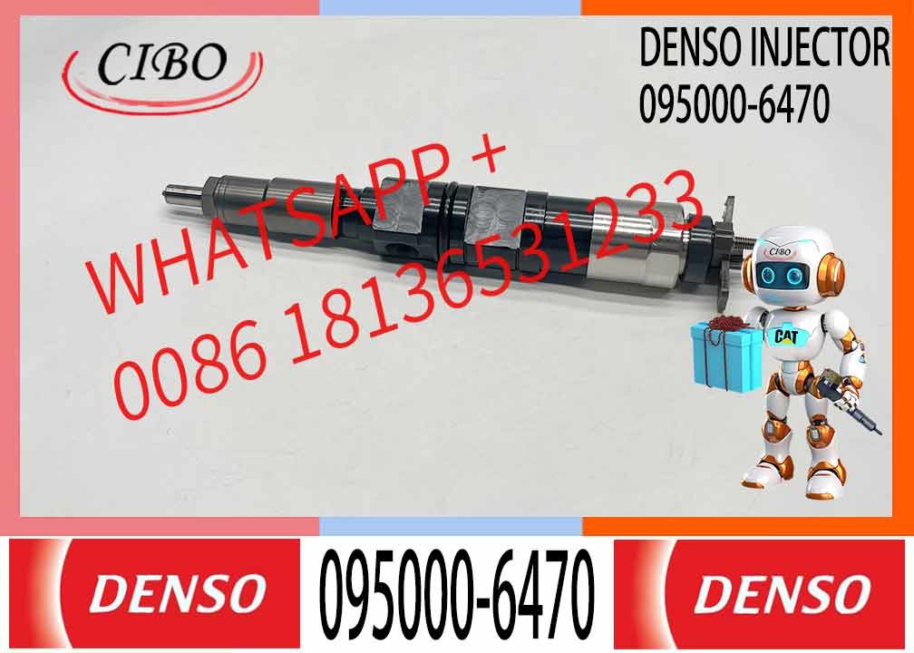 Excavator diesel engine spare part fuel injector assembly 095000-6470 RE529151