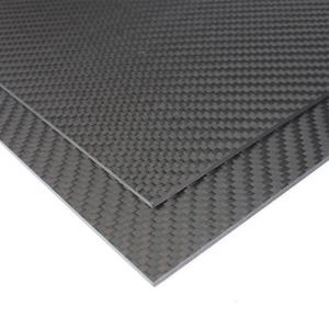 China Industrial 1mm Carbon Fiber Sheet 3K Twill Weave 400*500mm factory