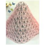 Popular 3d flowers embroidery lace fabric french /african lace fabric