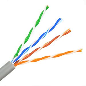 China Indoor Fluk E Pass 4pr 23 Awg Cat6 Lan Cable 305m UTP Bare Copper factory