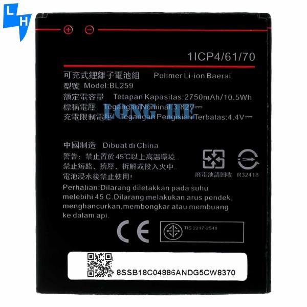 Dual IC Protection 2750mAh BL259 Battery for Lenovo Lemon 3 3S K32C30 K32c36
