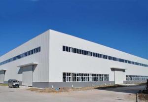 China Warehouse Material Q235, Q345 Wind-Resistant Large-Span Steel Warehouse factory