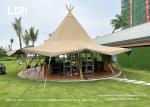 Big Waterproof Canvas Indian Tipi Event Teepee Hotel Desert Tent for Camping