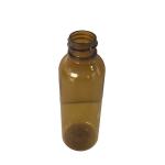 PP Cap 2 Oz Round Squeezable PET Spray Bottle / Plastic Bottle With Pump 20/410