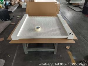 China Electronic Digital Low Profile 3 Ton With Heavy Duty Floor chair wheel Scale factory
