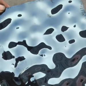 China Polishing Finish Stamped Embossed Water Ripple Metal Sheet Plates Wave factory
