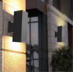 Rectangle Shape Twin-head 12W LED Wall Light Outdoor Waterproof AC85-265V