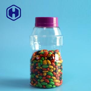 China 300ml Leak Proof Plastic Jar For Chocolate Beans Seeds Small Mouth PET Candy Jars With Screw Lid factory