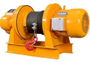 China 8m/Min Pulling 1500kg Construction Lift 1000kg Electric Rope Winch With Wireless Remote Control factory
