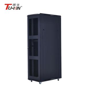 China ETSI Standard Floor Standing Server Rack , High Strength Locking Server Cabinet factory