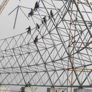 China Bolt Ball Steel Structure Frame Design Building Installation factory