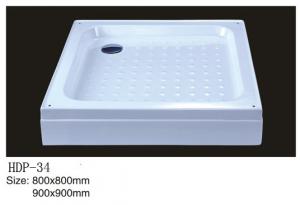 China Acrylic shower tray, shower basin,acrylic shower base HDP-34 900X900,800X800 factory