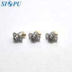 SBMA Female Bent Flange RF Coaxial Connector Connect 2 # Semi Flexible Or Semi