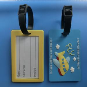 China Cheap soft pvc luggage tag factory