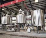 SS304 300L Beer Production Line With Electric Heating